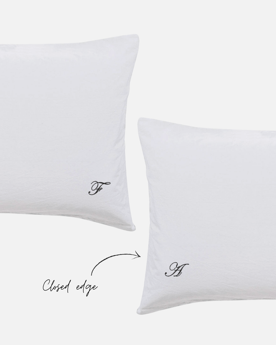 Custom Embroidered Pillowcase Pair - Lorelai