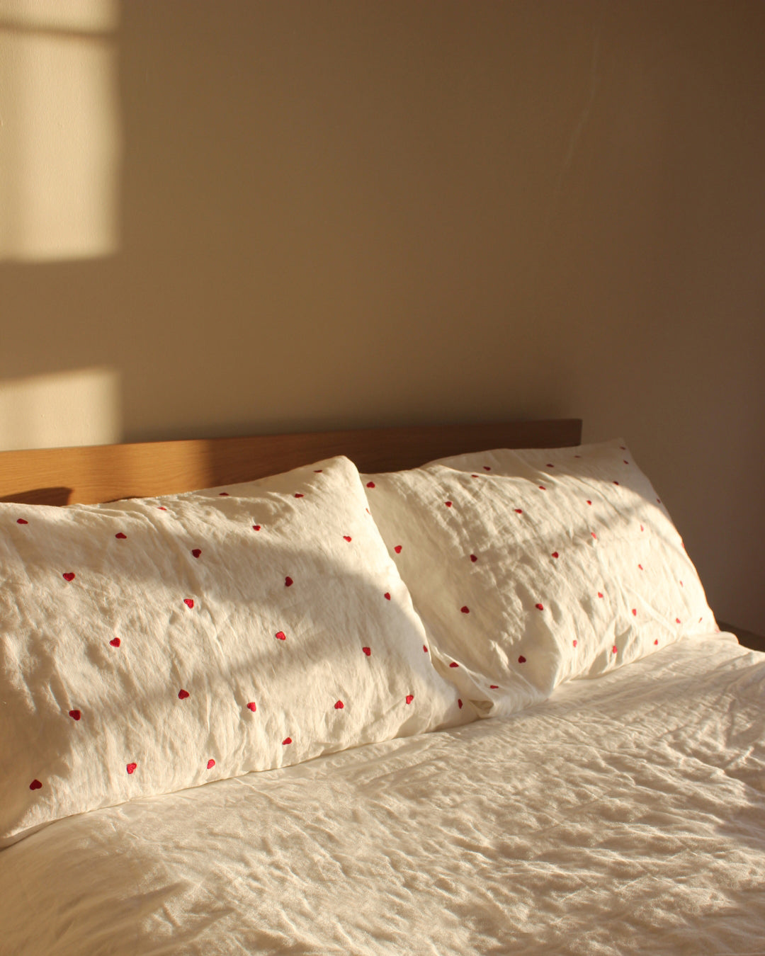 Sweetheart French Linen Pillowcase Pair