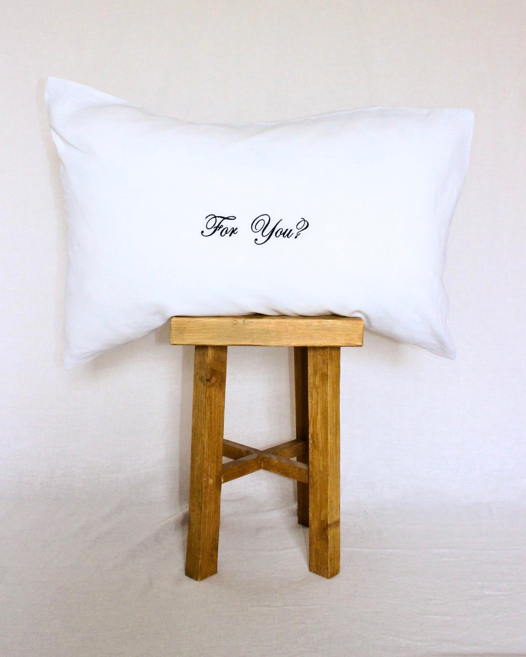 Custom Embroidered Pillowcase Pair - Lorelai
