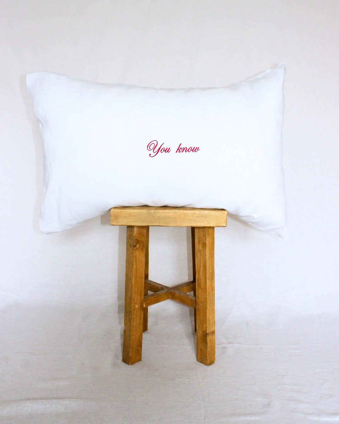 You Know Pillowcase Pair - Cherry