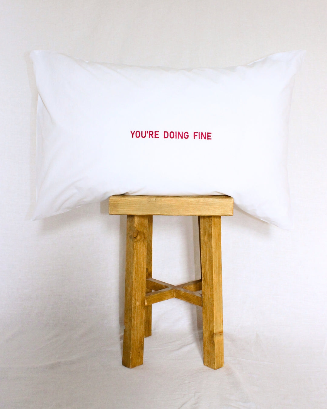 Slow Down Pillowcase Pair - Cherry