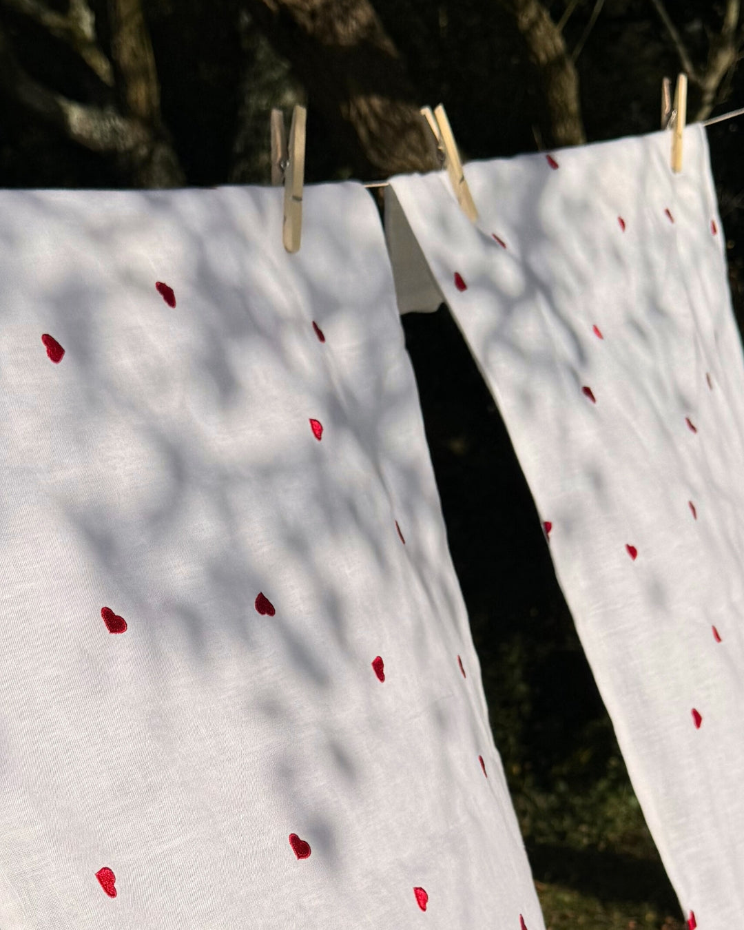 Sweetheart French Linen Pillowcase Pair