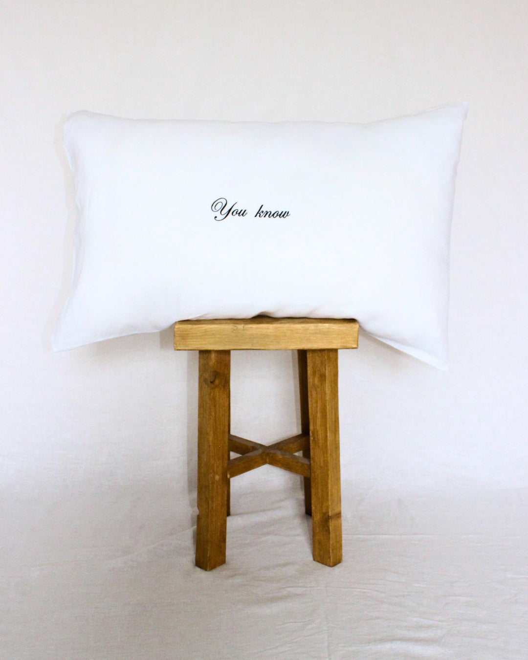 You Know Pillowcase Pair - Black