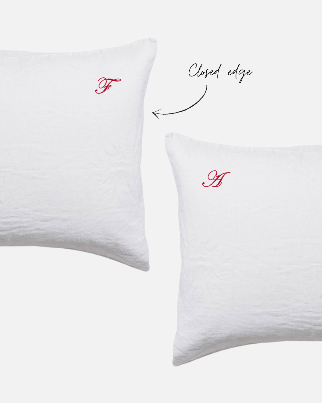 Custom Embroidered Pillowcase Pair - Lorelai