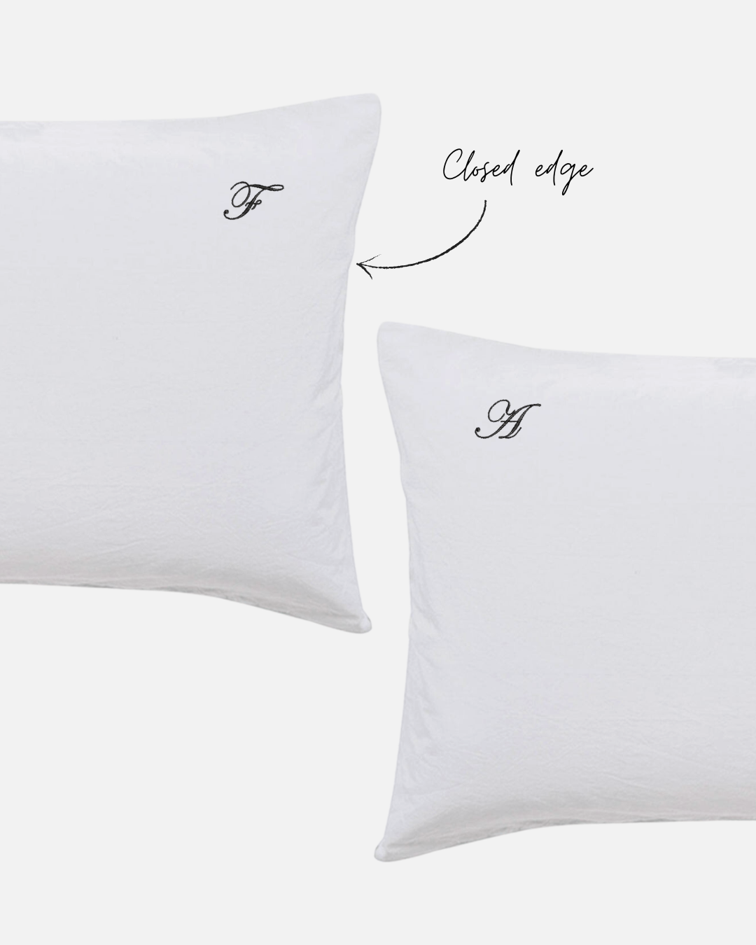 Custom Embroidered Pillowcase Pair - Lorelai