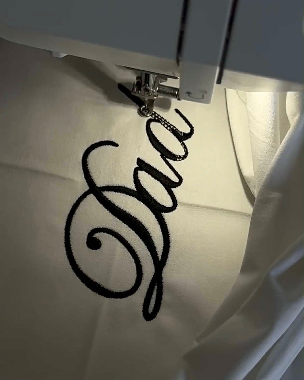 Custom Embroidered Pillowcase Pair - Lorelai