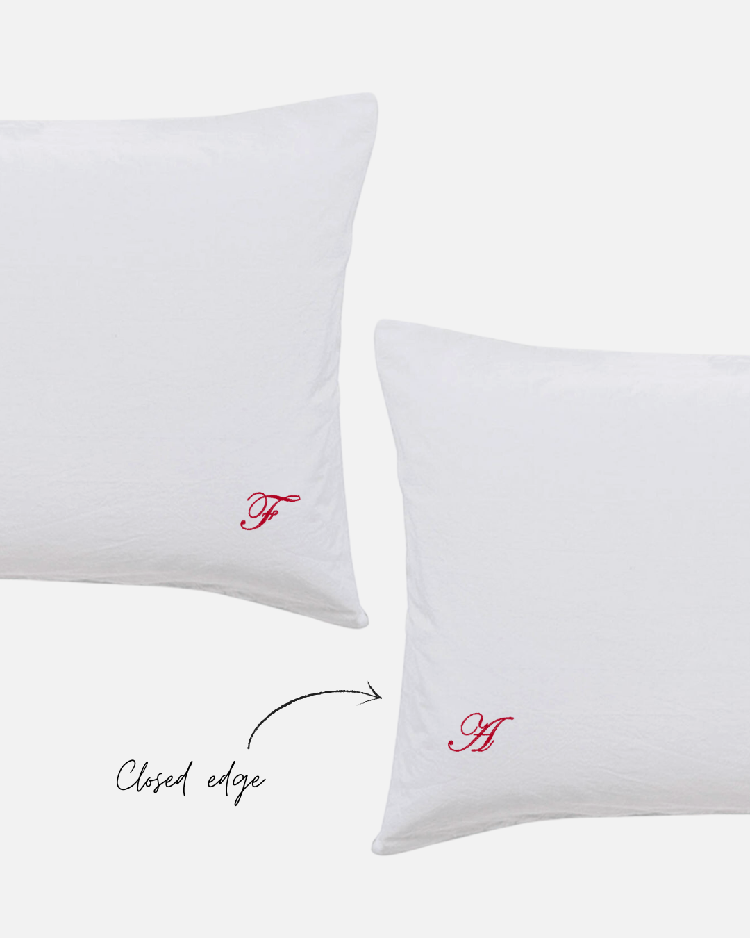 Custom Embroidered Pillowcase Pair - Lorelai