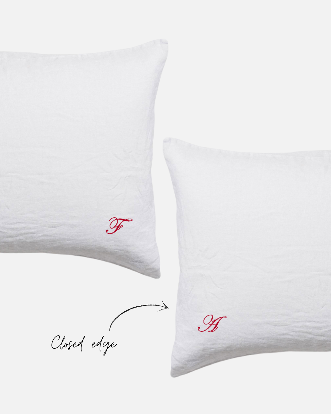 Custom Embroidered Pillowcase Pair - Lorelai