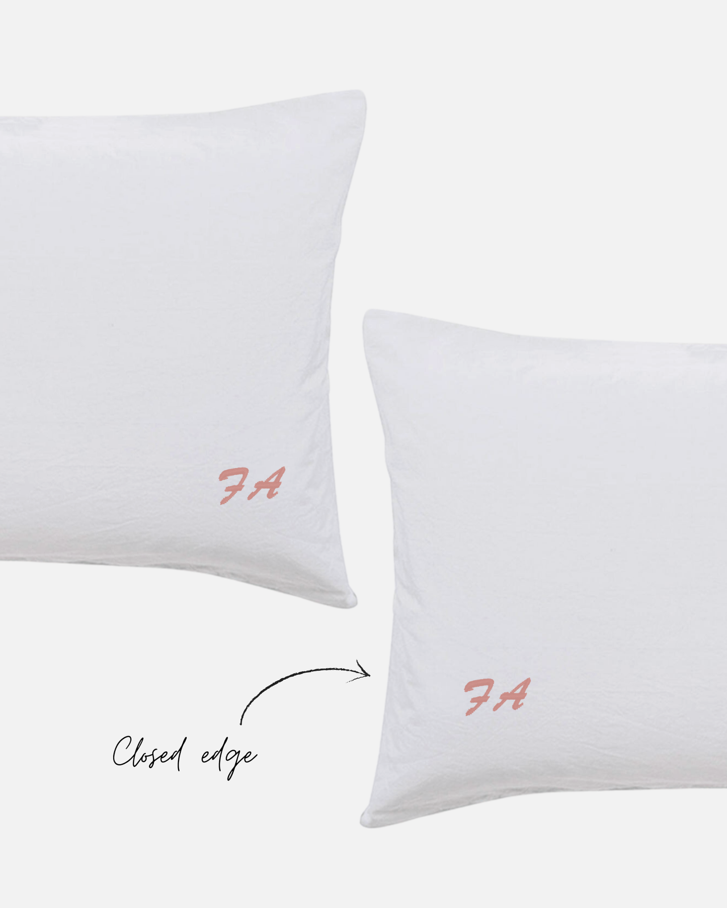 Custom Embroidered Pillowcases - Cleo