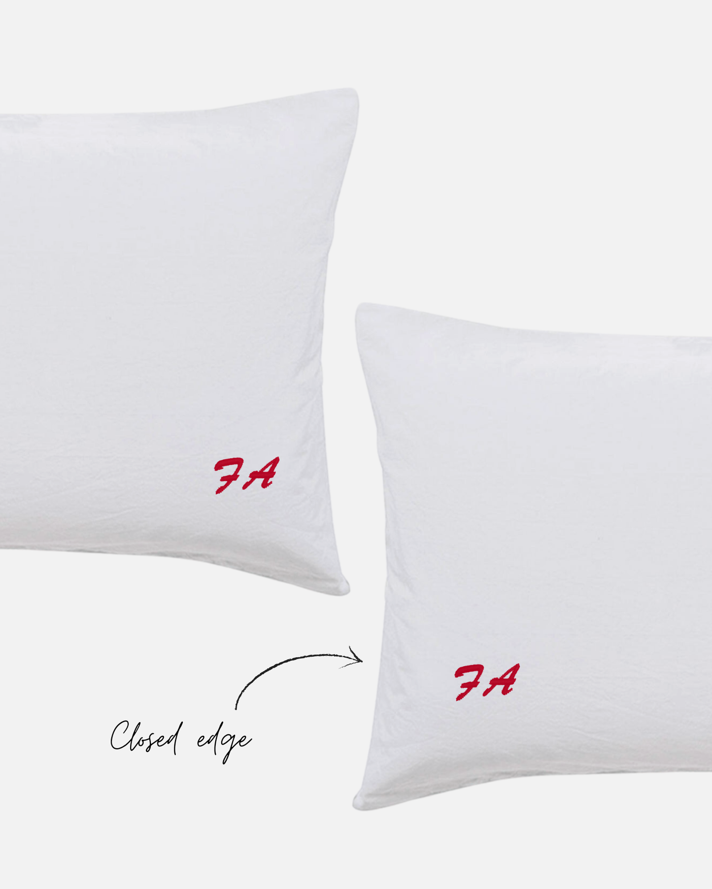 Custom Embroidered Pillowcases - Cleo