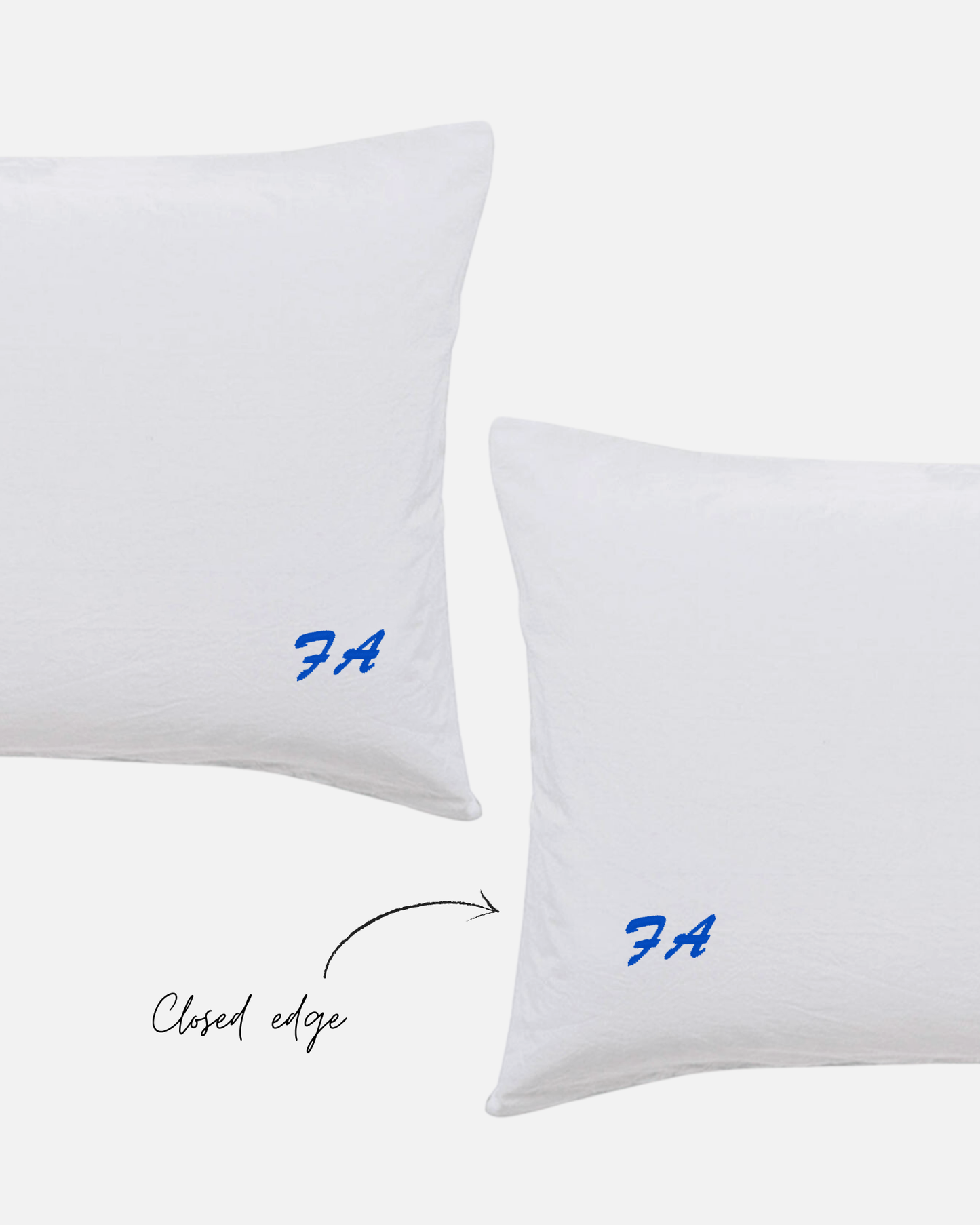 Custom Embroidered Pillowcases - Cleo