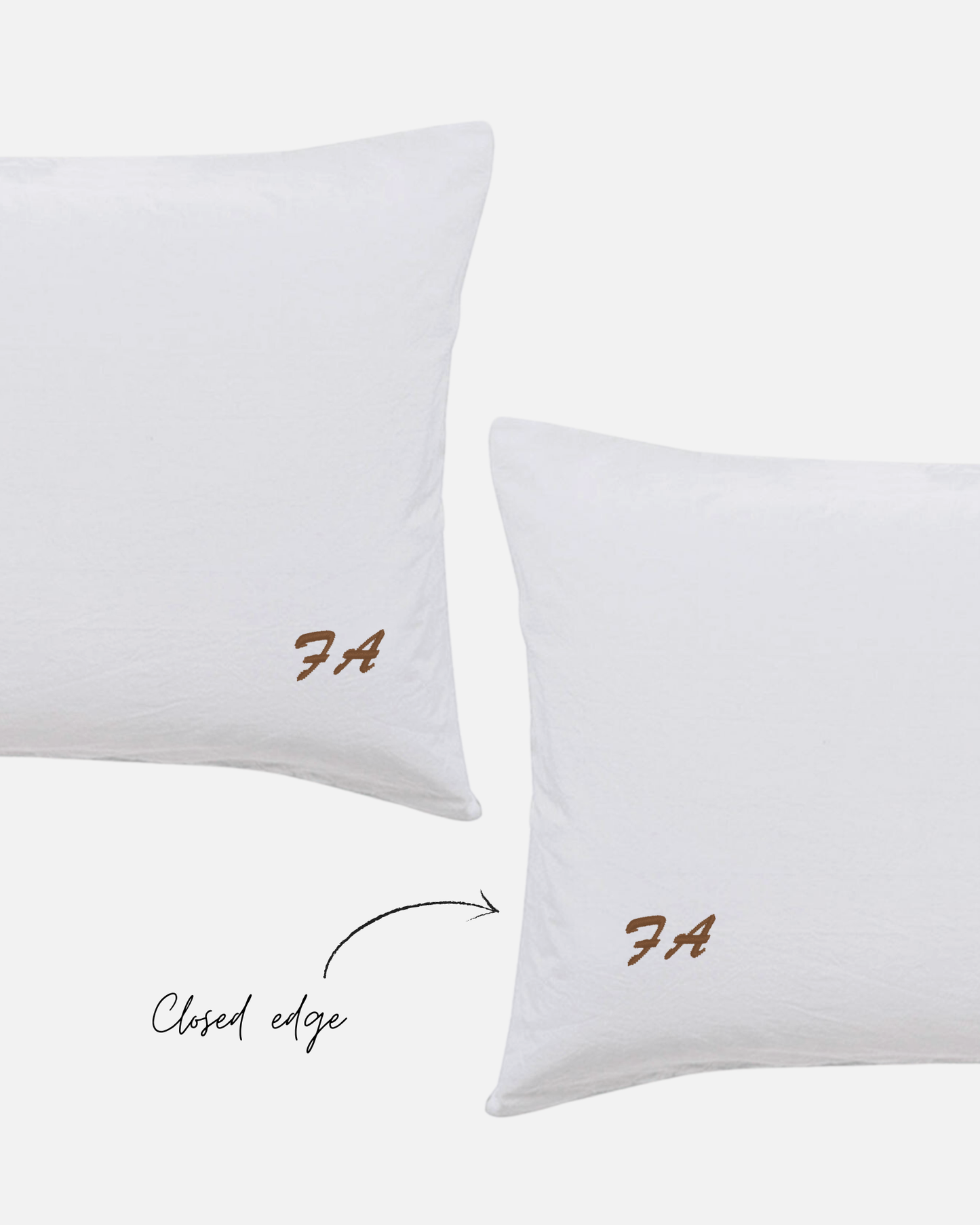 Custom Embroidered Pillowcases - Cleo