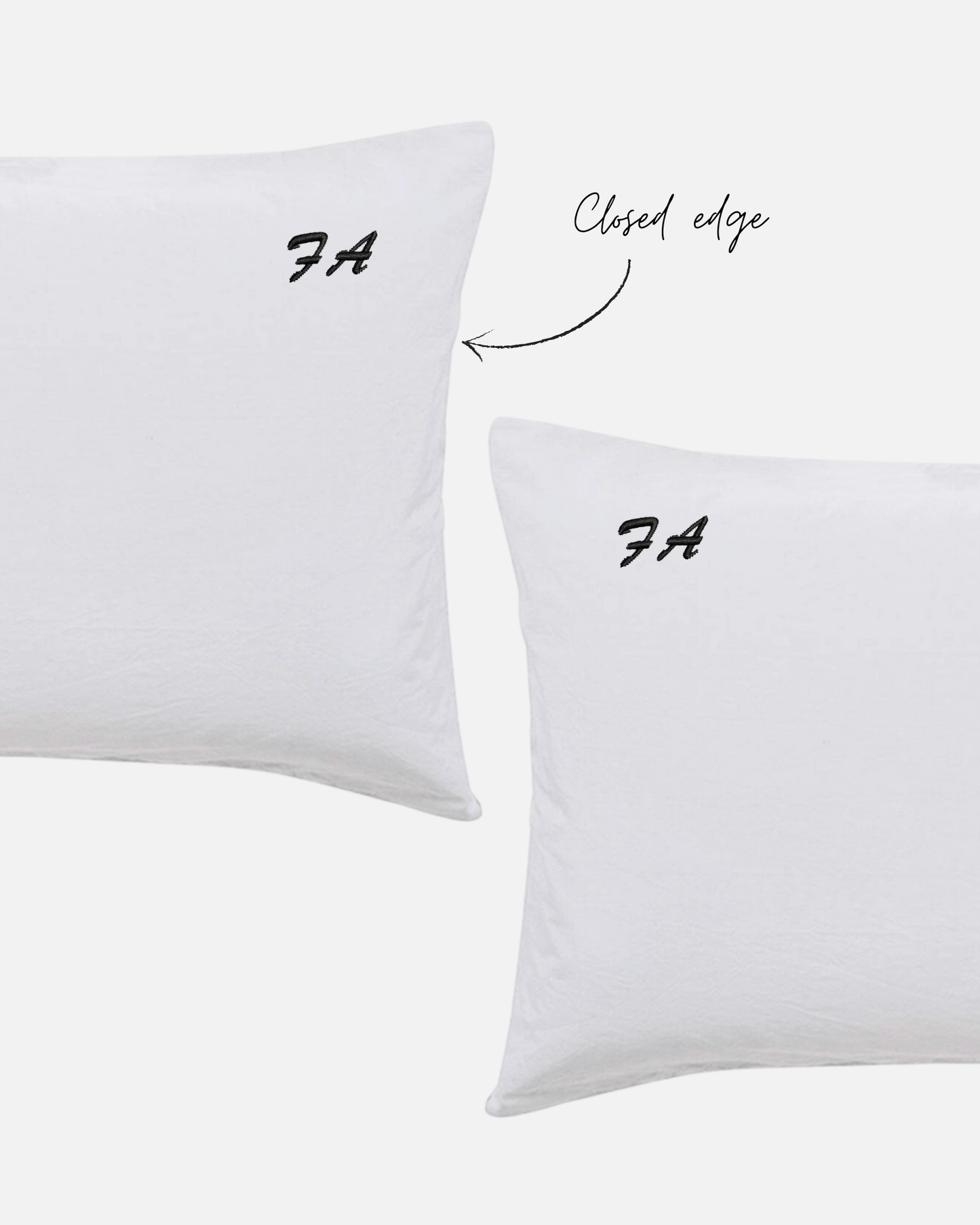 Custom Embroidered Pillowcases - Cleo