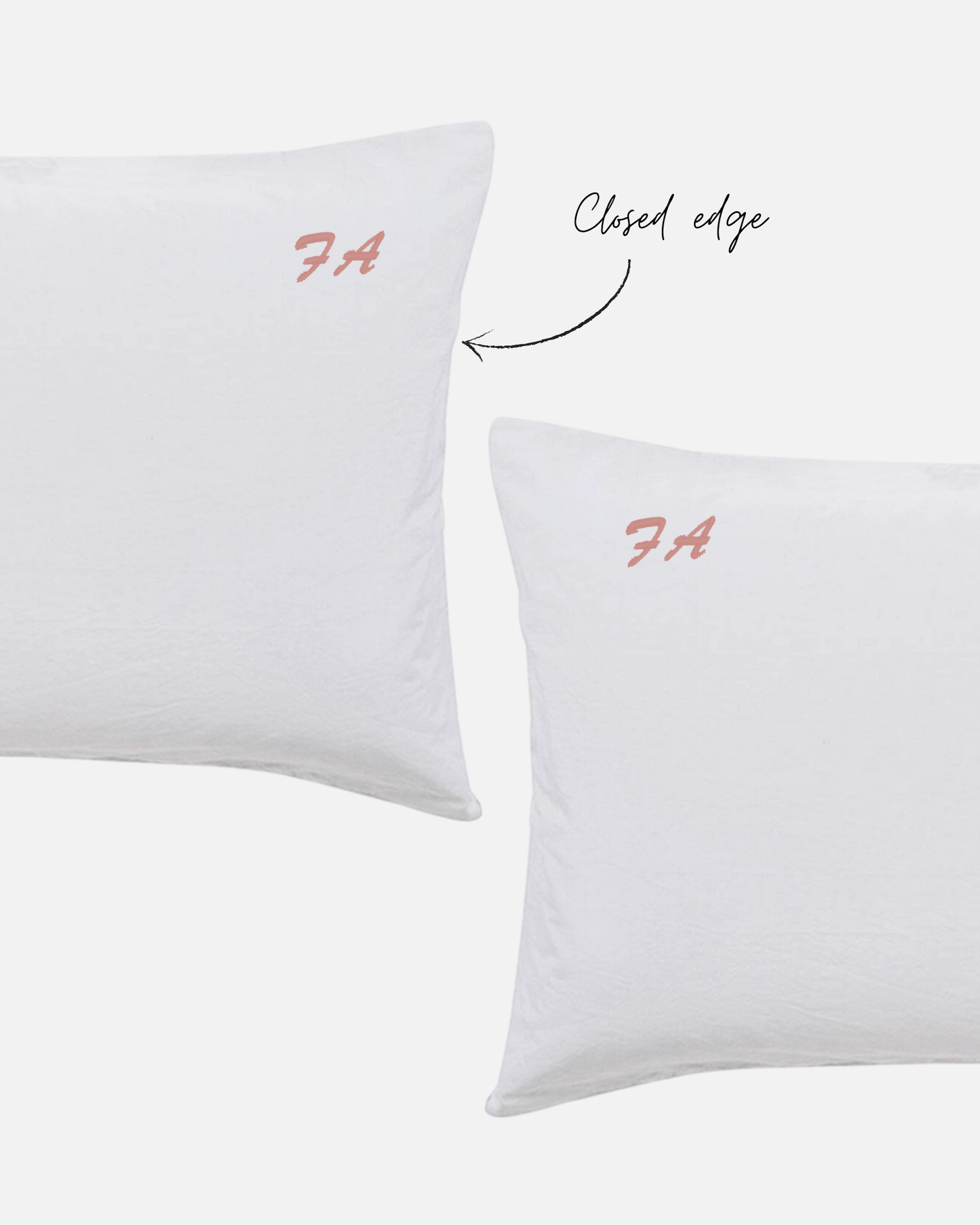 Custom Embroidered Pillowcases - Cleo