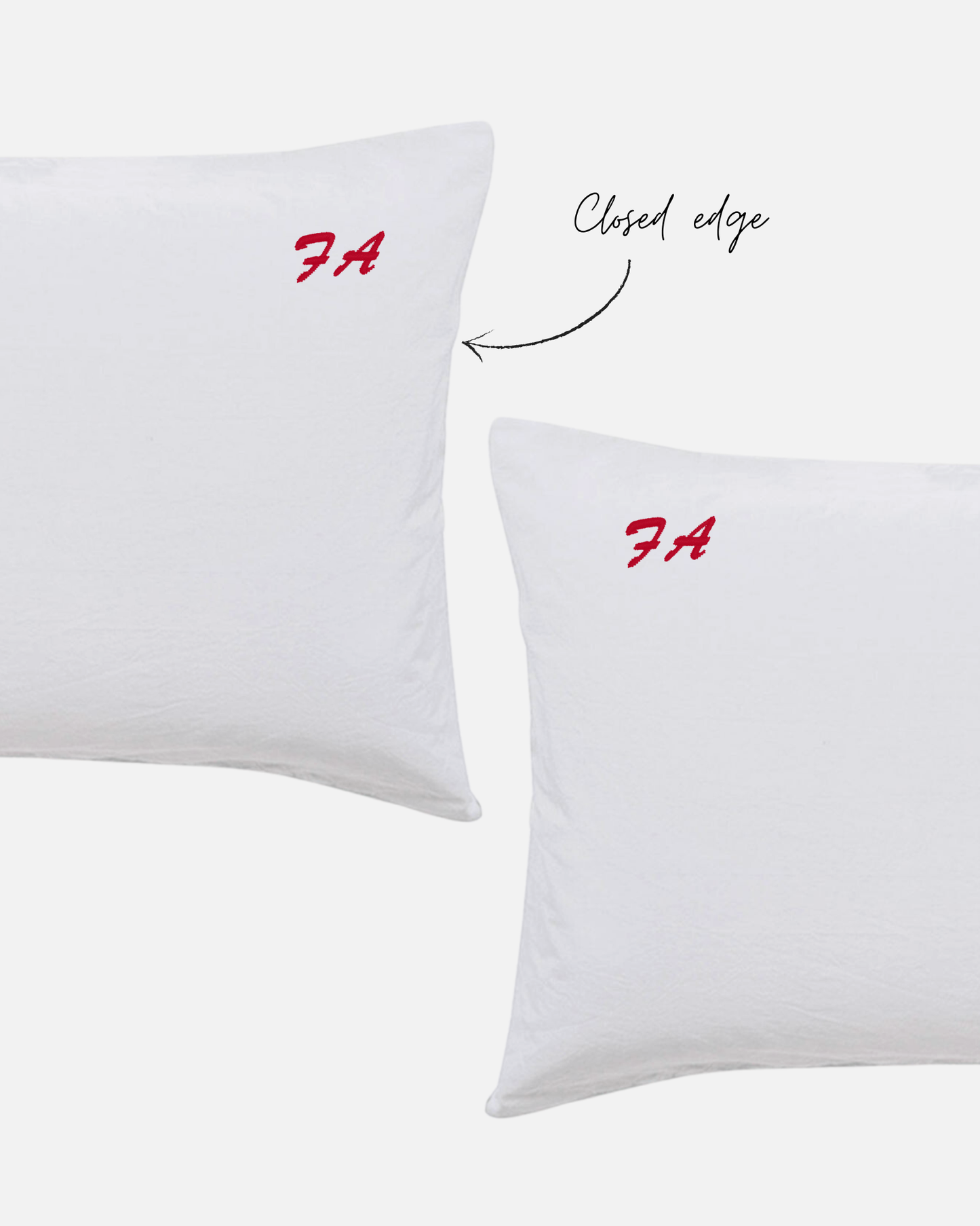 Custom Embroidered Pillowcases - Cleo