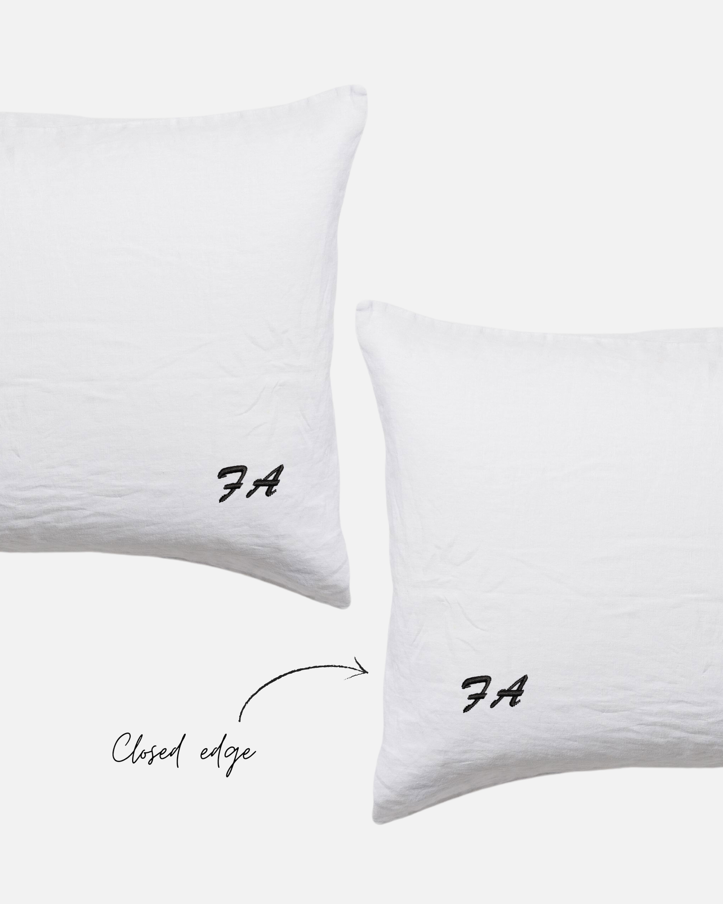 Custom Embroidered Pillowcases - Cleo