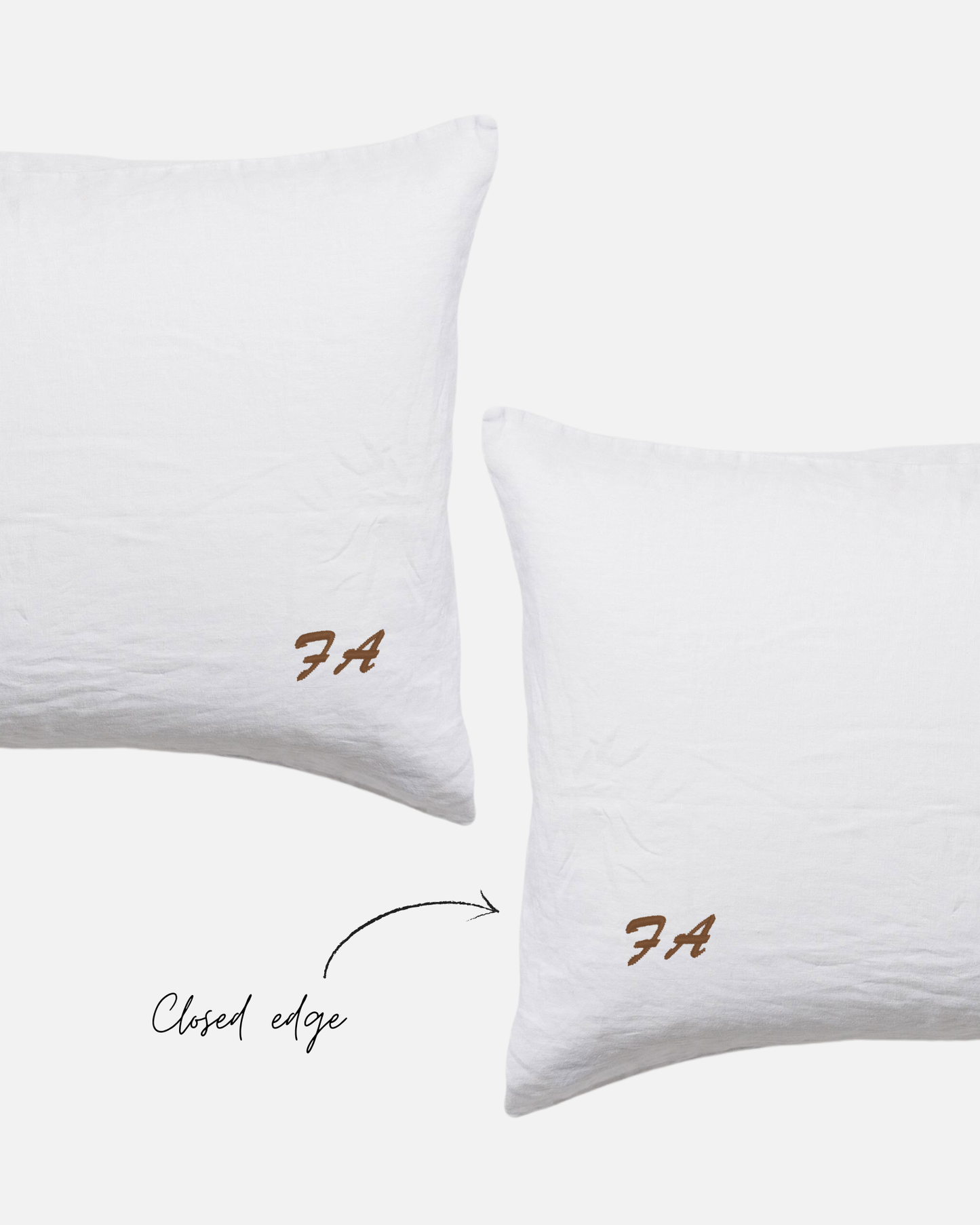 Custom Embroidered Pillowcases - Cleo