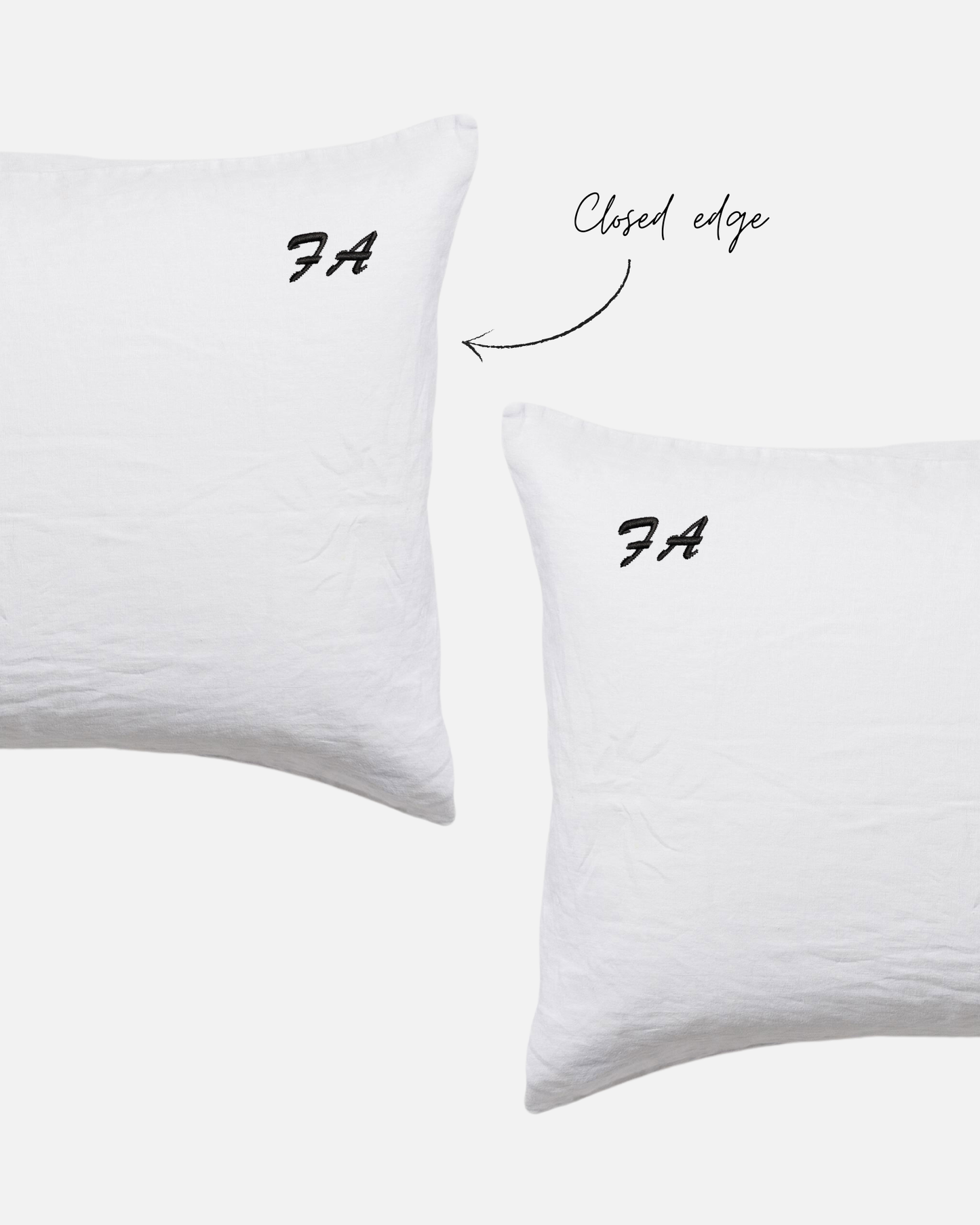 Custom Embroidered Pillowcases - Cleo