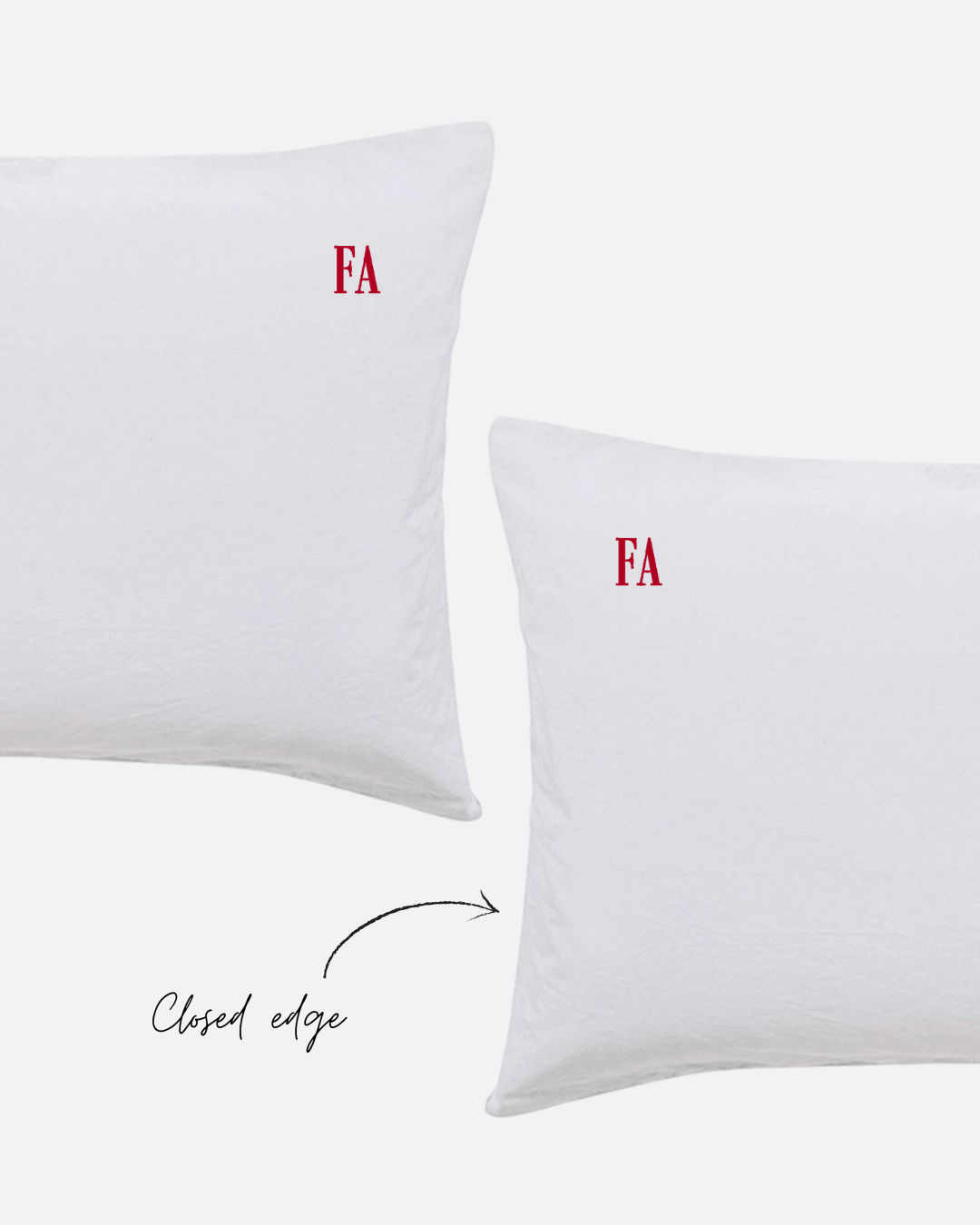 Custom Embroidered Pillowcase Pair - Prue