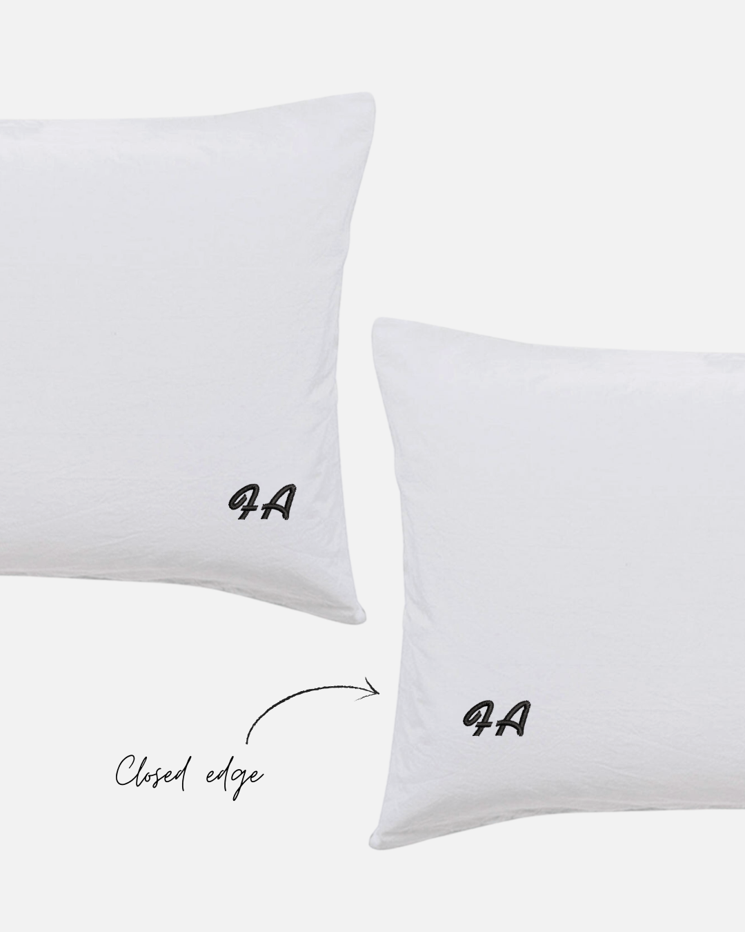 Custom Embroidered Pillowcases - Elena