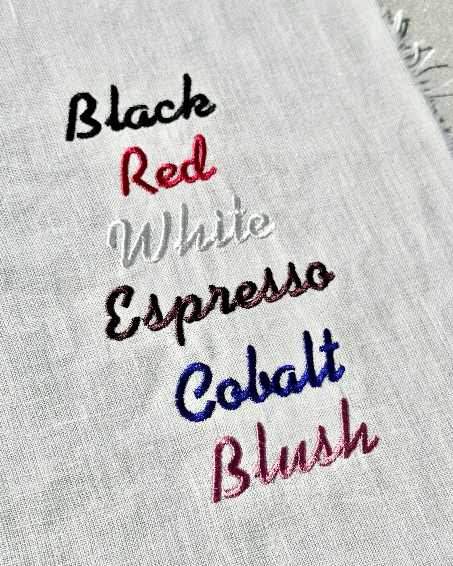 Custom Embroidered Pillowcases - Elena Font
