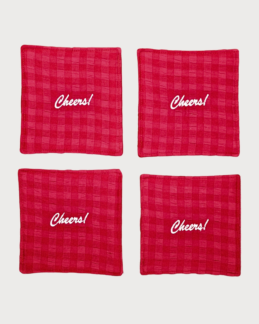 Cheers Coaster Set - Cherry