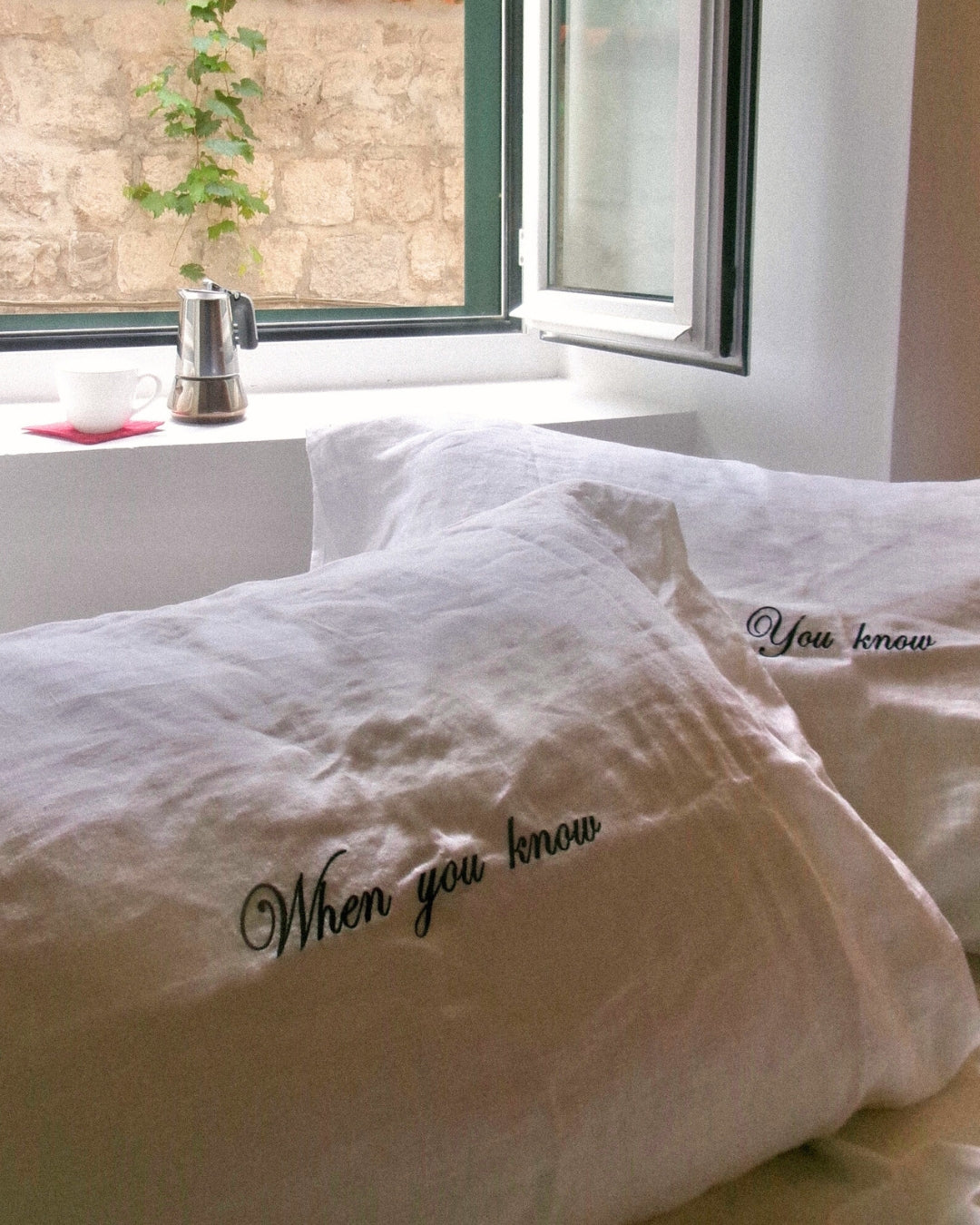You Know Pillowcase Pair - Black