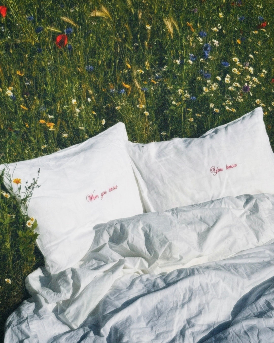 You Know Pillowcase Pair - Cherry