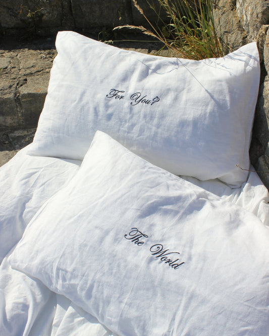For You Pillowcase Pair - Black