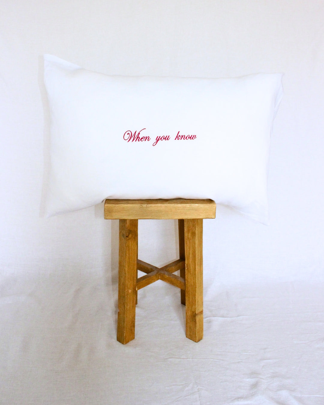 You Know Pillowcase Pair - Cherry