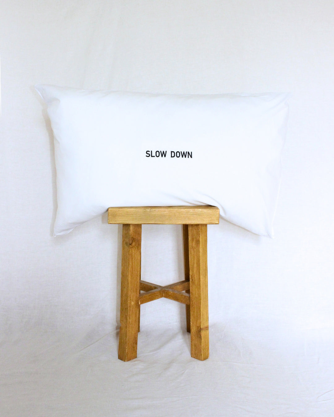 Slow Down Pillowcase Pair - Black