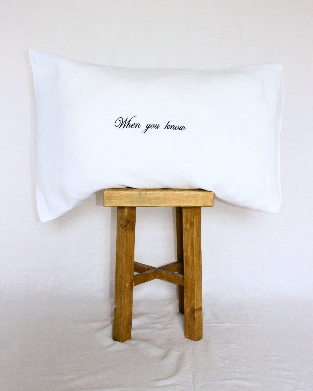 You Know Pillowcase Pair - Black