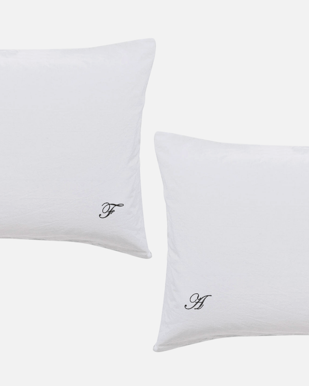 Custom Embroidered Pillowcases - Lorelai Font