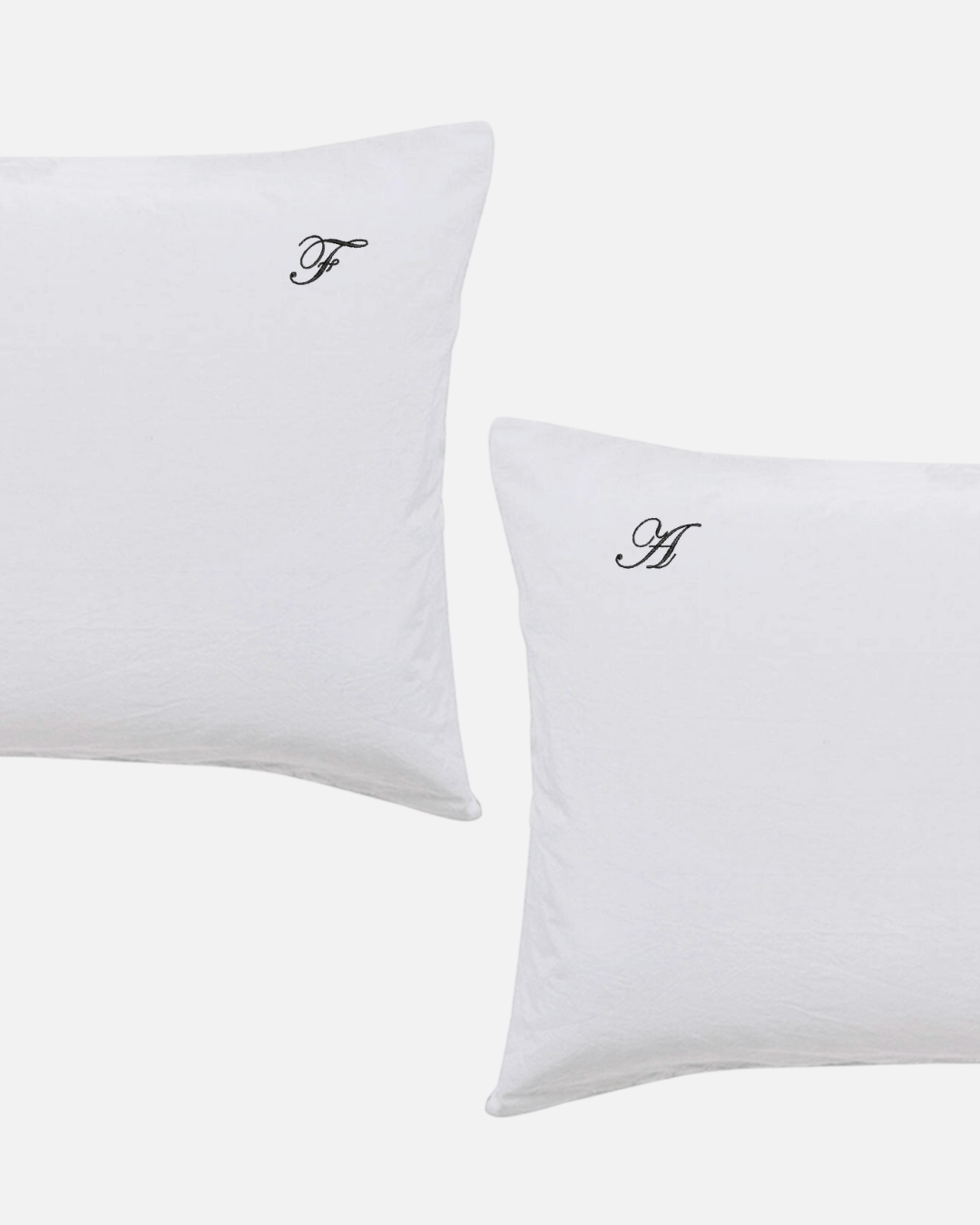 Custom Embroidered Pillowcases - Lorelai Font