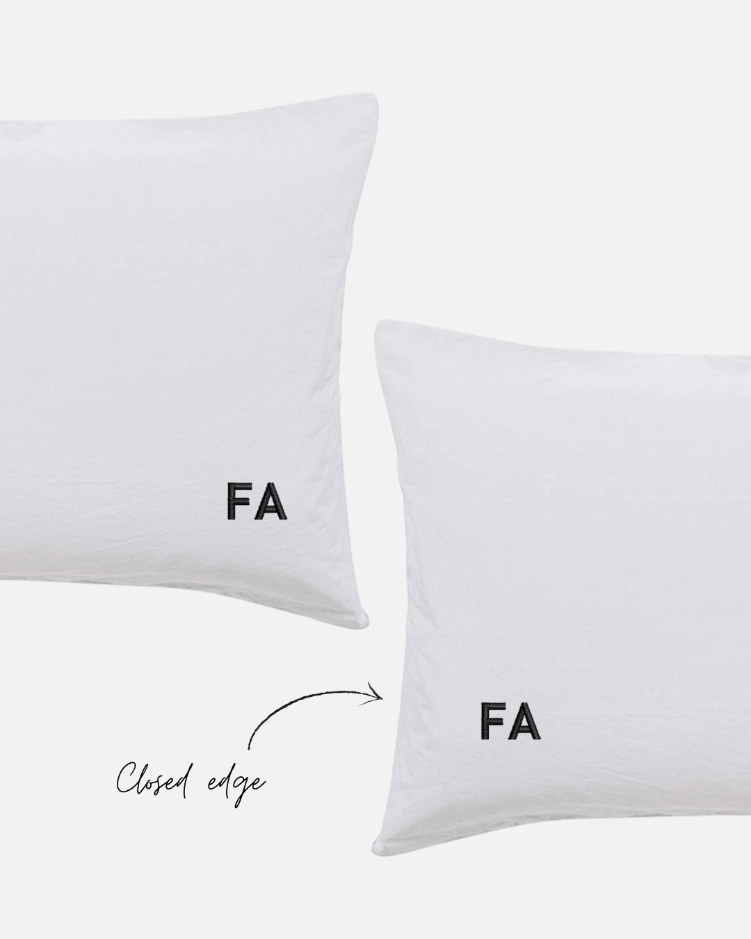 Custom Embroidered Pillowcases - Monica