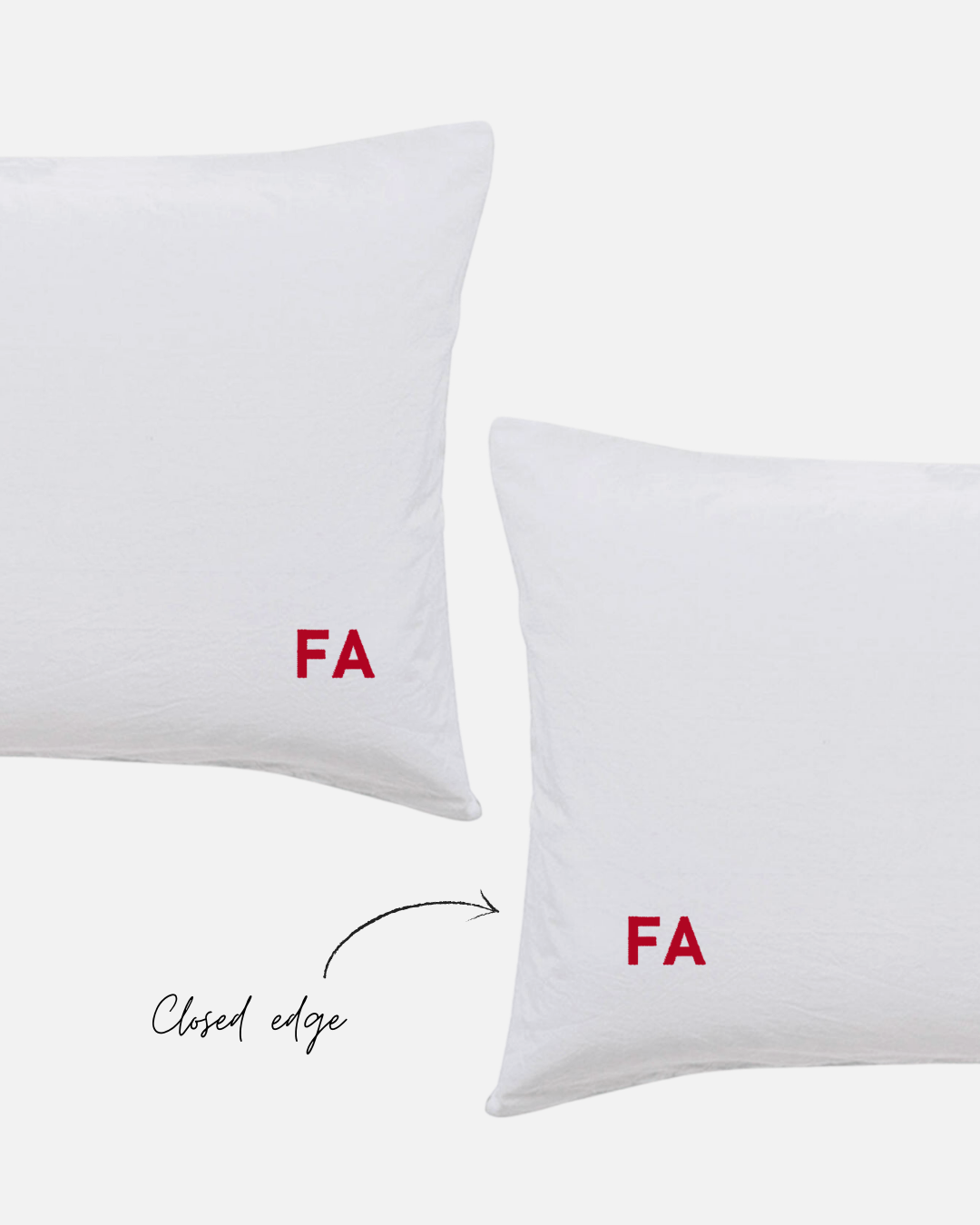 Custom Embroidered Pillowcases - Monica