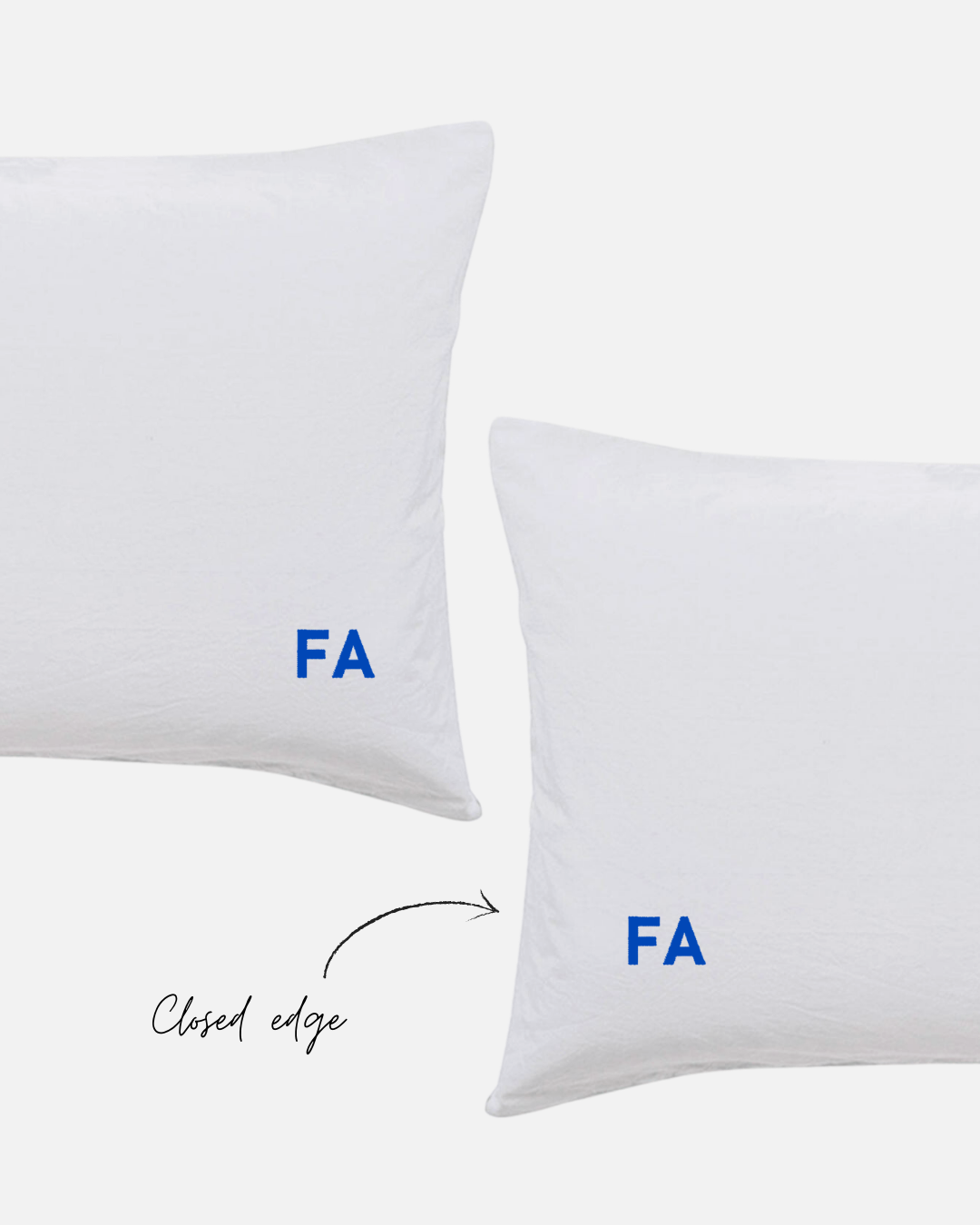 Custom Embroidered Pillowcases - Monica