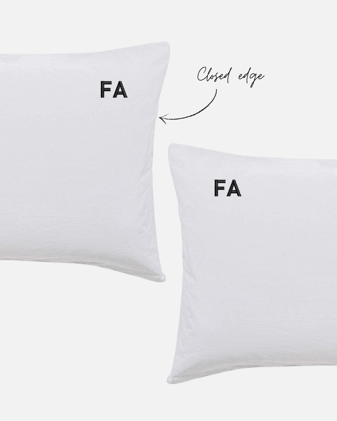 Custom Embroidered Pillowcases - Monica