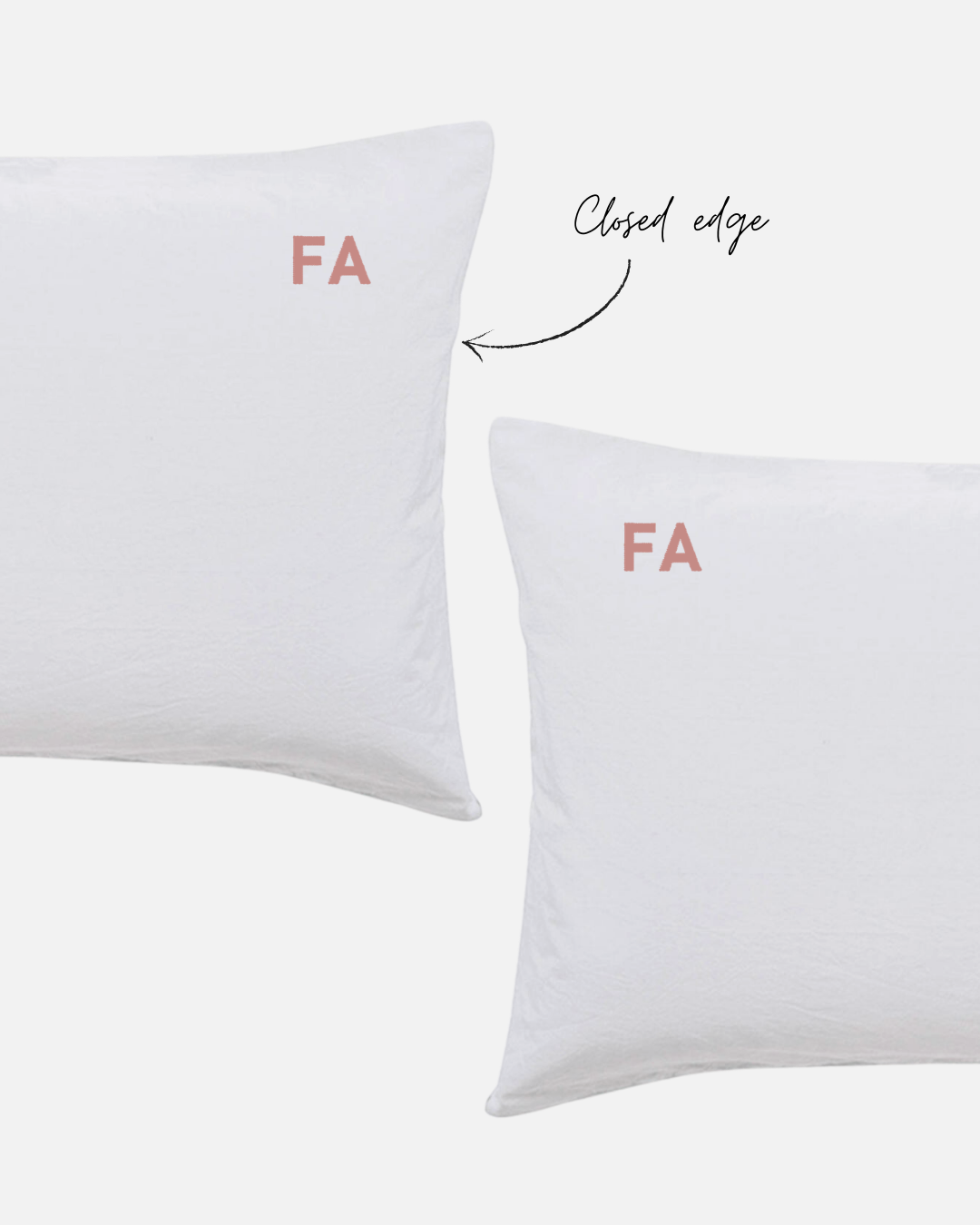 Custom Embroidered Pillowcases - Monica