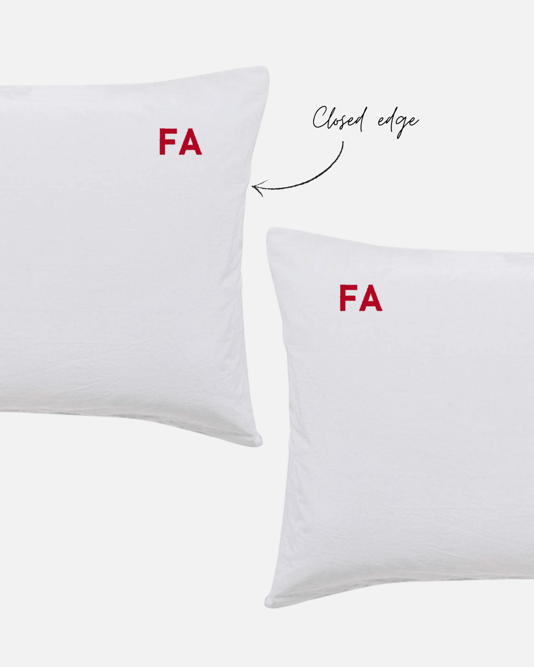 Custom Embroidered Pillowcases - Monica