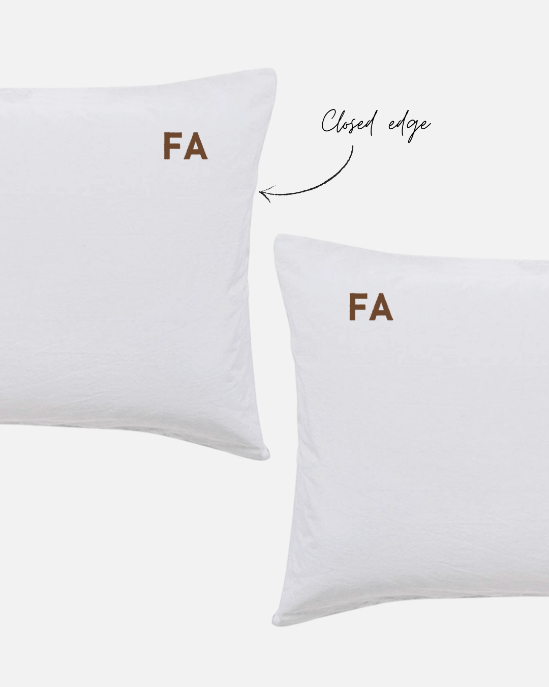 Custom Embroidered Pillowcases - Monica