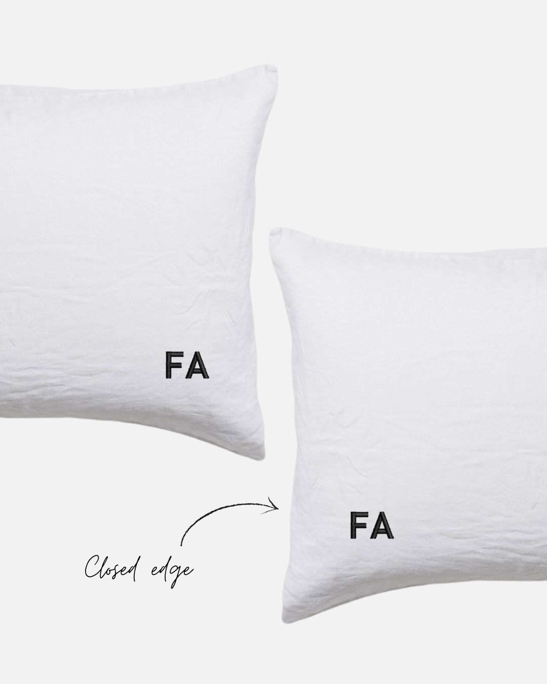 Custom Embroidered Pillowcases - Monica