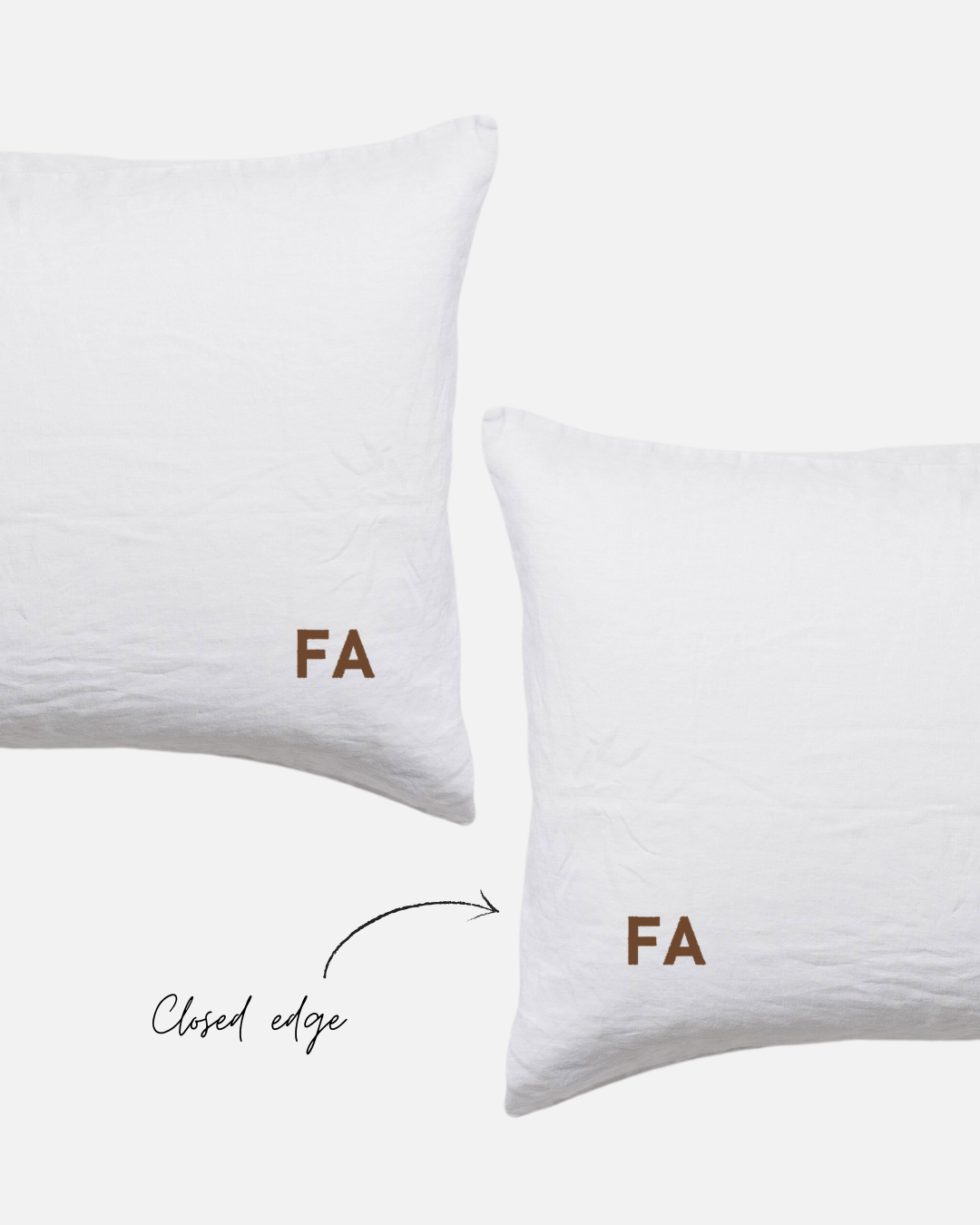 Custom Embroidered Pillowcases - Monica