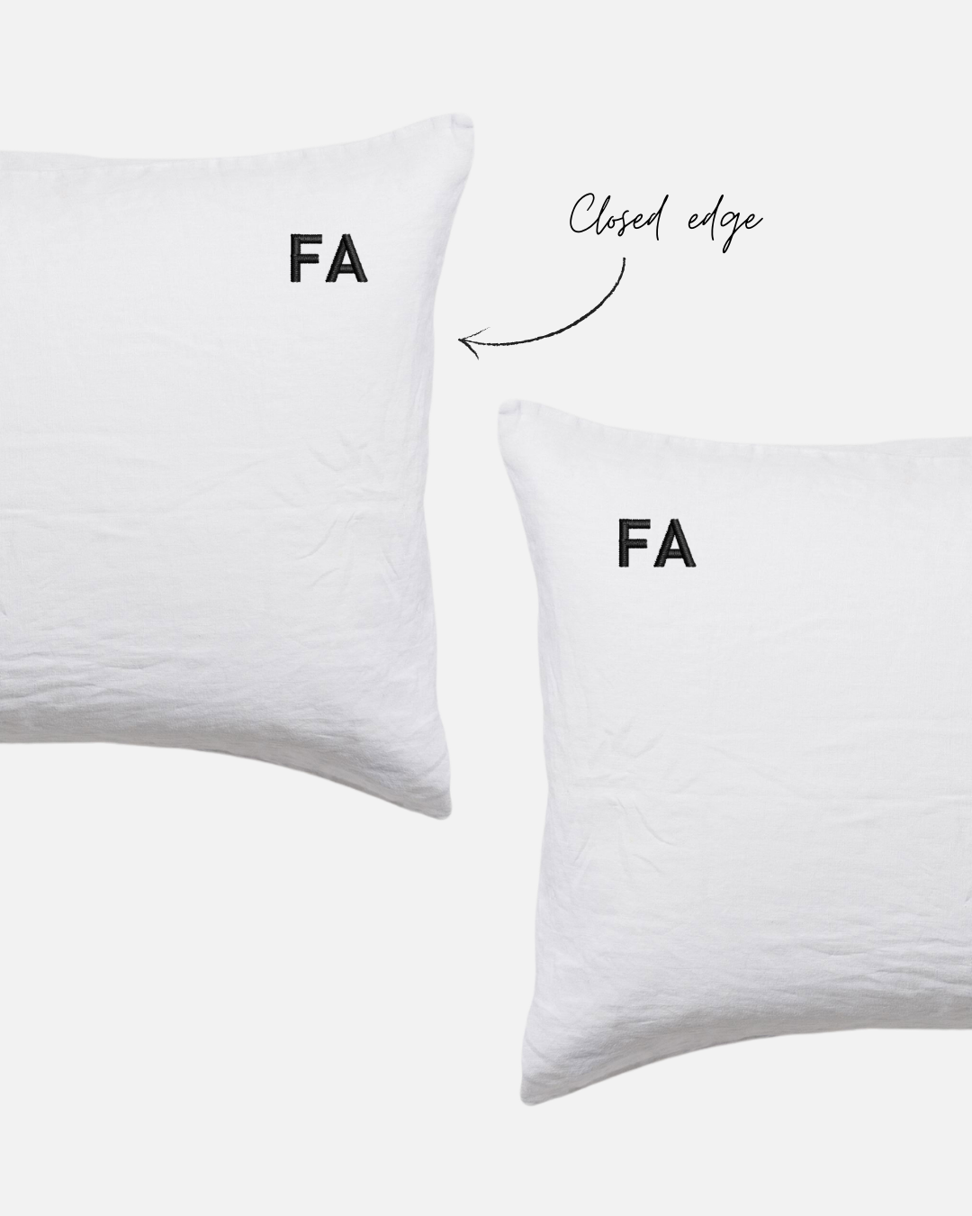 Custom Embroidered Pillowcases - Monica