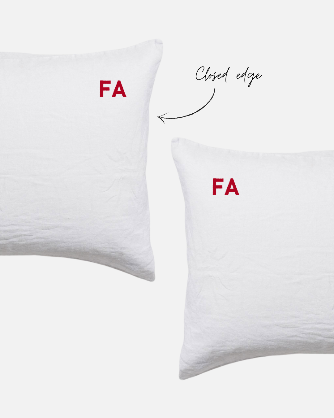 Custom Embroidered Pillowcases - Monica