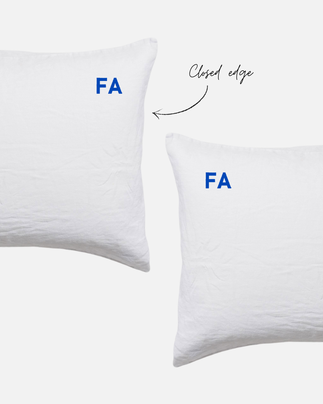 Custom Embroidered Pillowcases - Monica