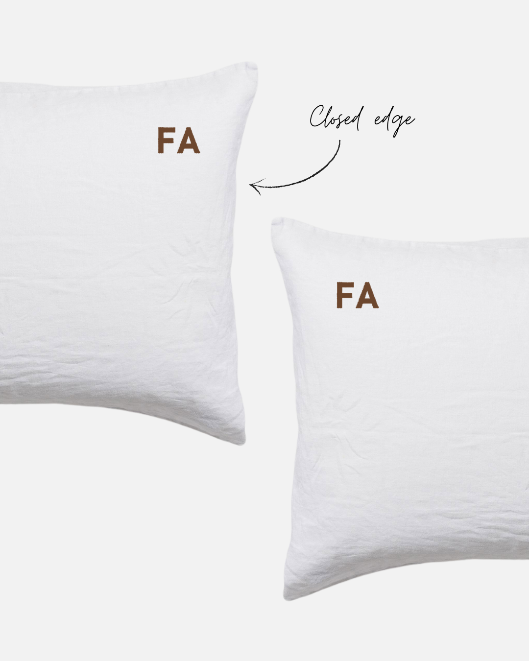 Custom Embroidered Pillowcases - Monica
