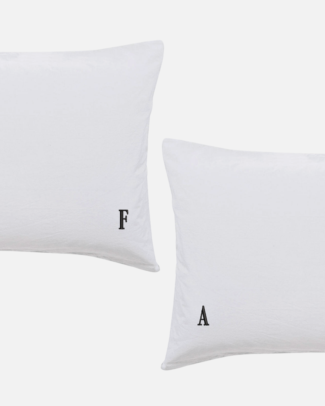 Custom Embroidered Pillowcases - Prue Font