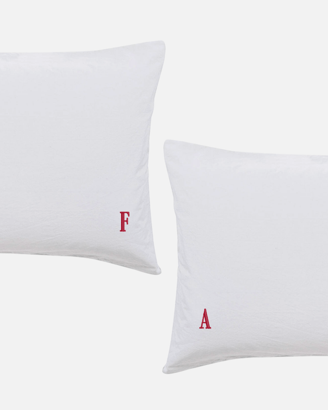 Custom Embroidered Pillowcases - Prue Font