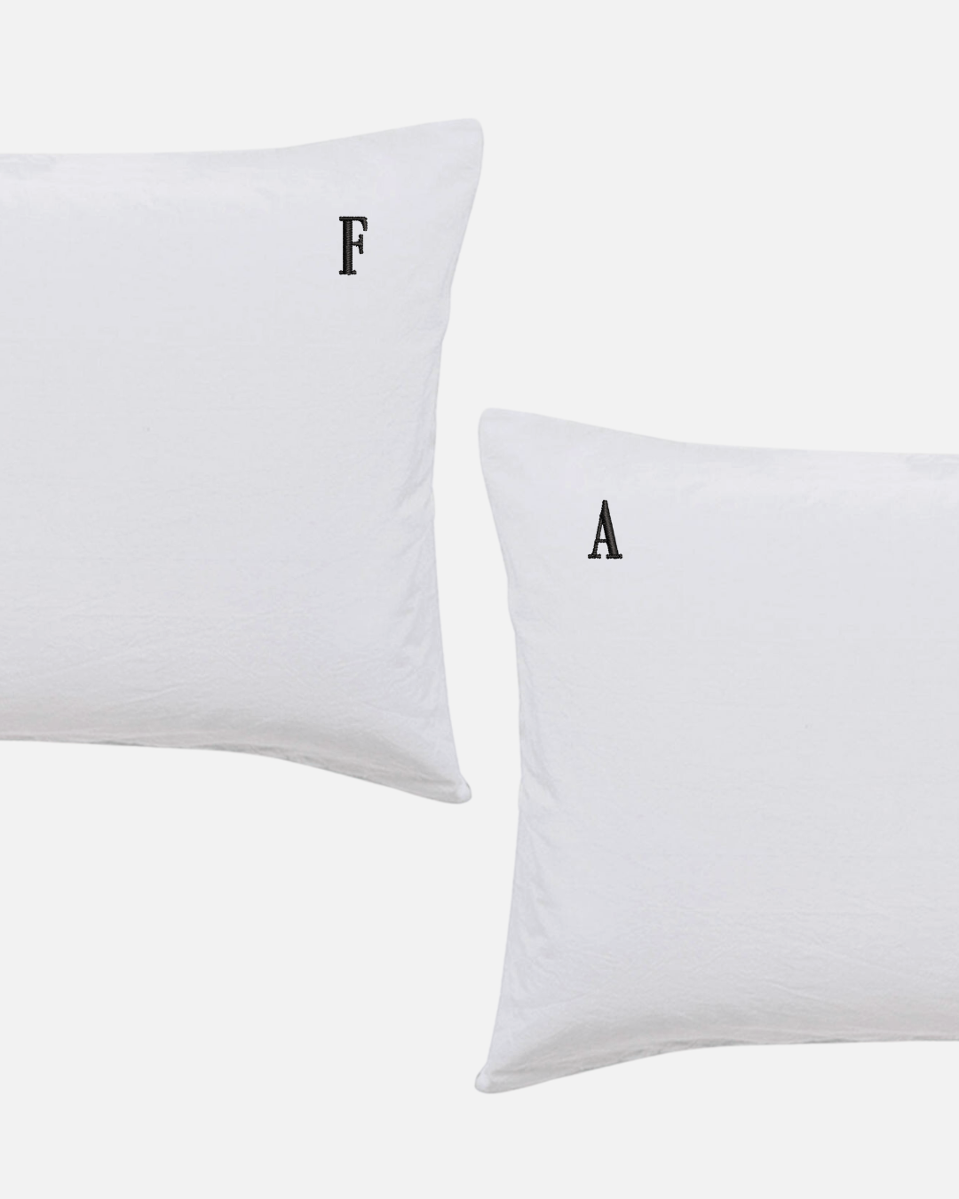 Custom Embroidered Pillowcases - Prue Font